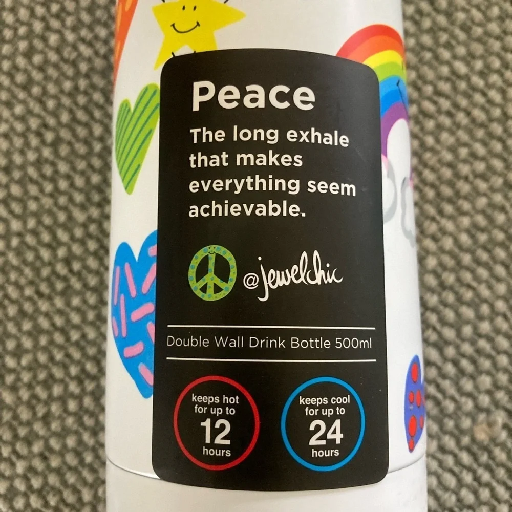 Jewelchic  500ml insulated metal drink bottle